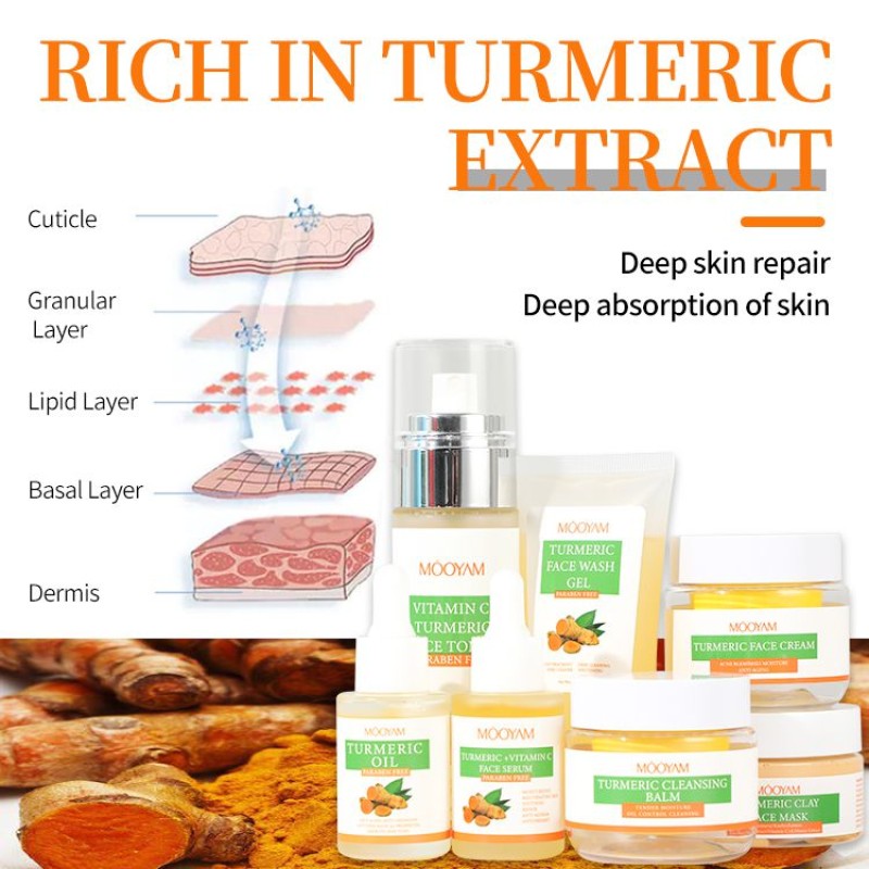 Turmeric Set Supplier - OEM Korean Moisturizing Anti-aging Skin Care