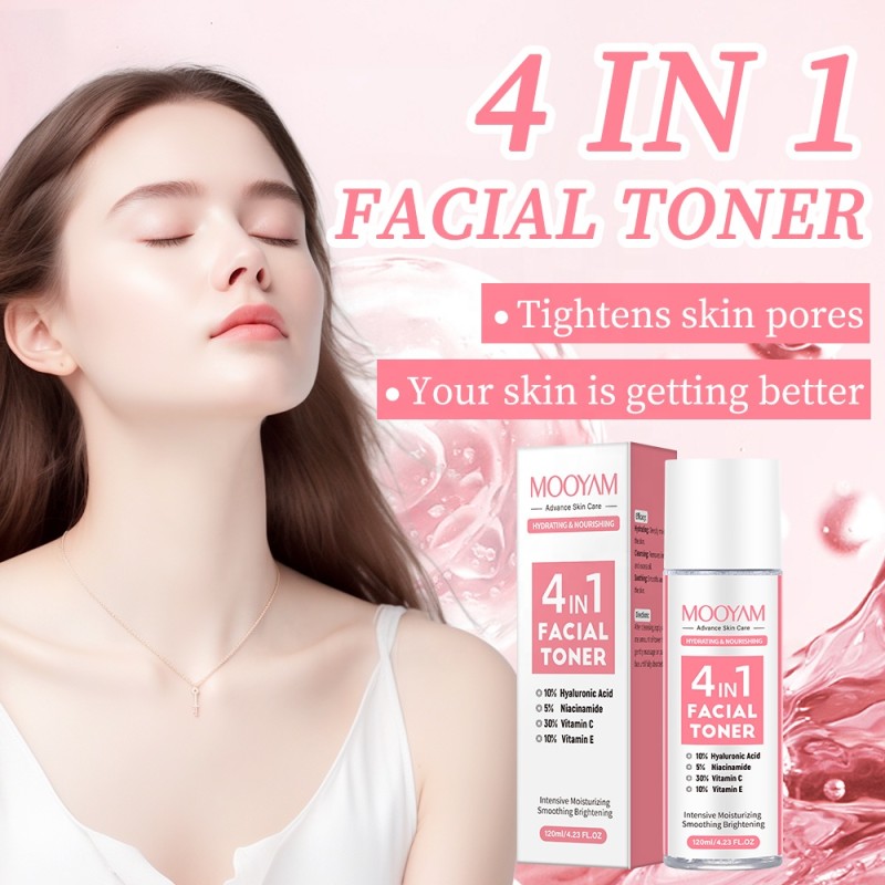Facial Toner Supplier - OEM 4 in 1 VC Blemish Fade Hydrating