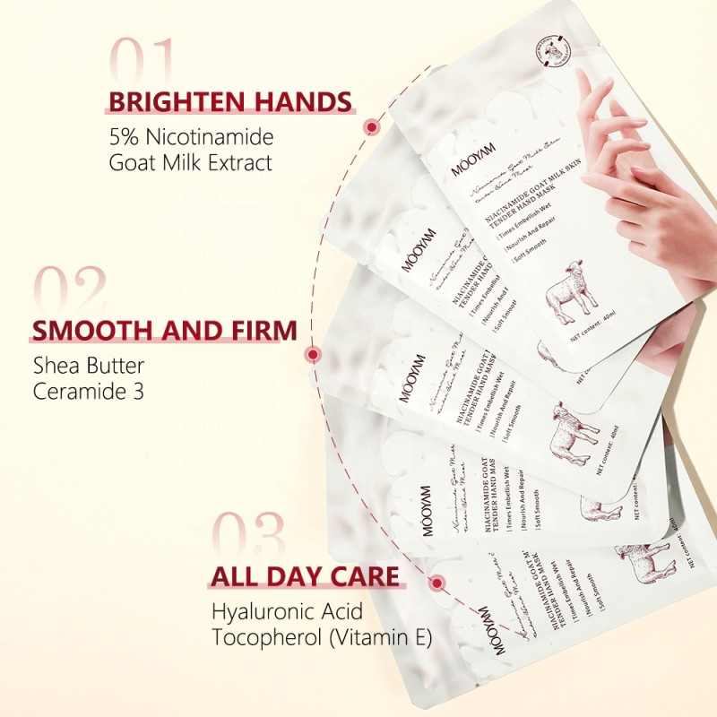 Hand Mask Supplier - OEM Niacinamide Goat Milk Collagen Glove