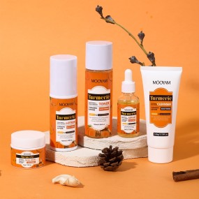 Turmeric Set Manufacturer - OEM Facial Acne Cream Serum Lotion Toner