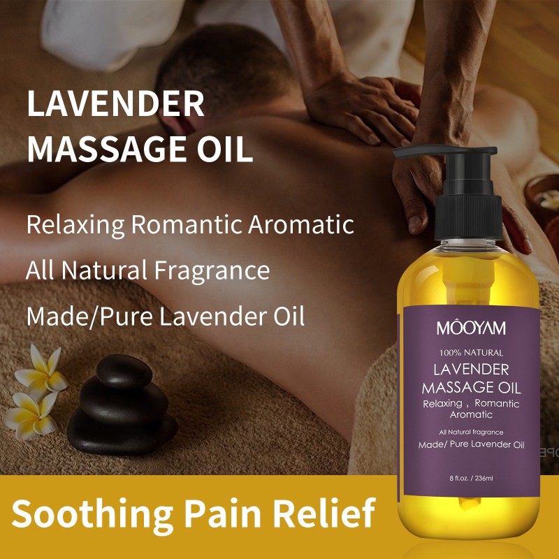 Massage Oil Supplier - OEM Anti Cellulite Lavender Sore Muscle