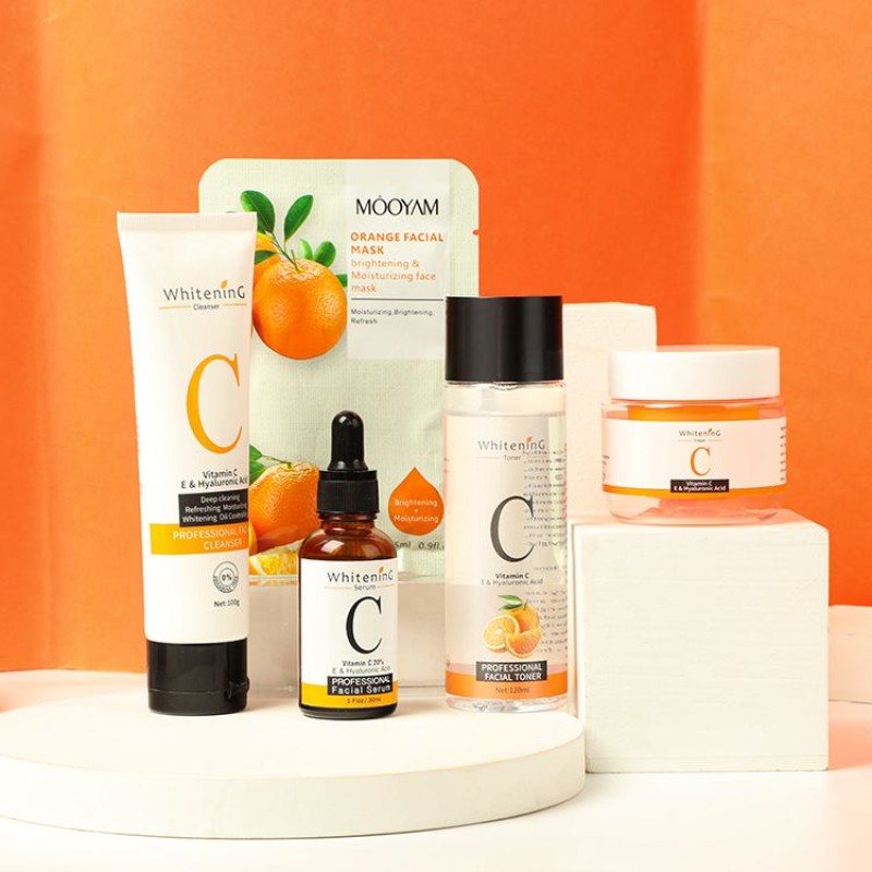 Vitamin C Set Supplier - OEM Natural Organic Anti-acne Whitening Face