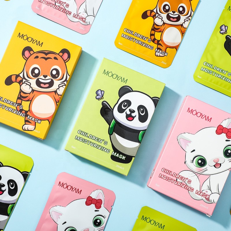 Children Face Mask Supplier - OEM Animal Shaped 5pcs/Box Moisturizing