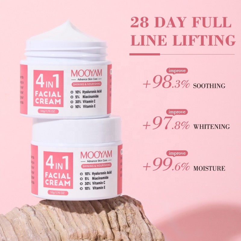 Facial Cream Supplier - OEM 4 in 1 Nicotinamide Vitamin C Aging