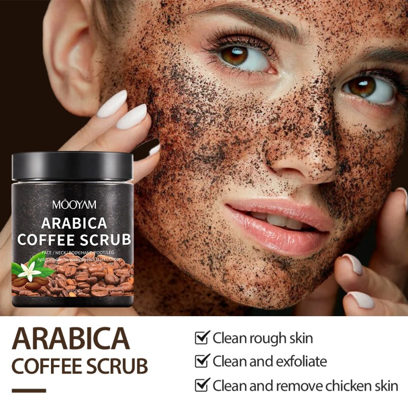 Coffee Scrub Supplier - OEM Beauty Salon Organic Firming Lightening