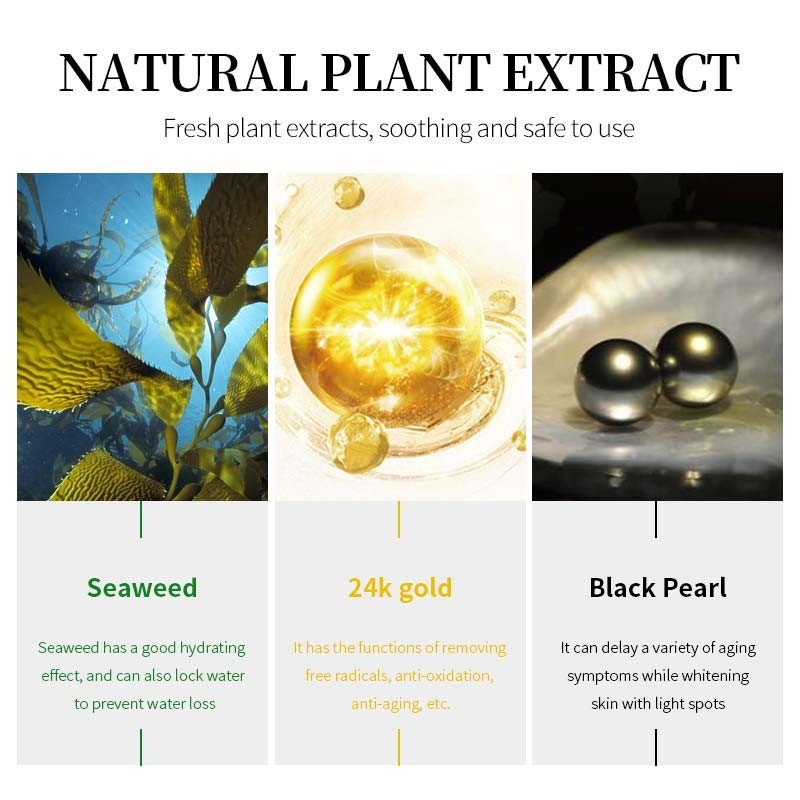 Eye Patch Manufacturer - OEM Seaweed Collagen Dark Circle Gold Mask