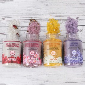 Bath Salt Manufacturer - OEM Rose Petal Himalayan Crystal Soaking