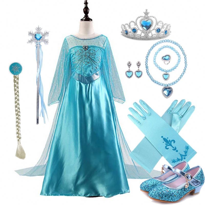 Queen Coronation Dress Supplier - OEM Elsa Costume for Girls