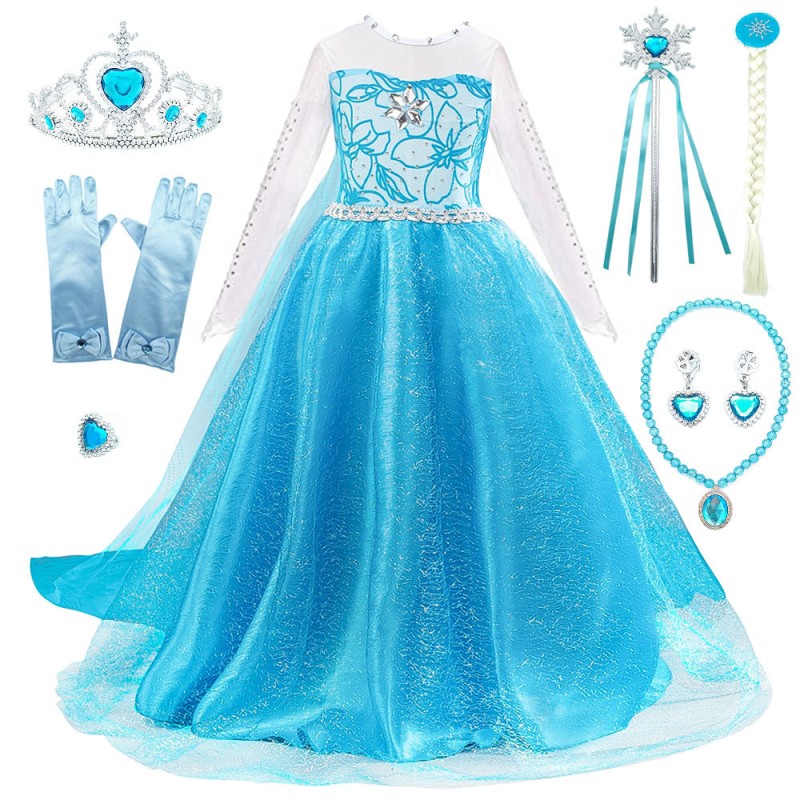 Anna Elsa Costume Supplier - OEM Summer Cotton Princess Dress