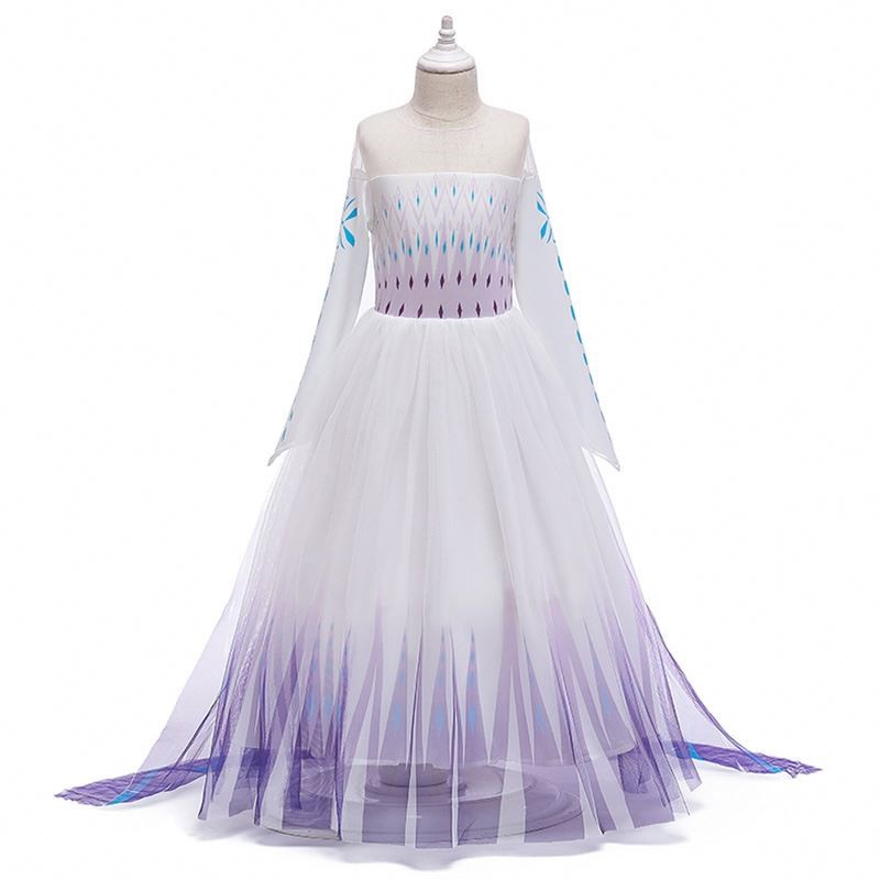 Elsa Dress with Train Factory - OEM Beading Long Sleeve Costume