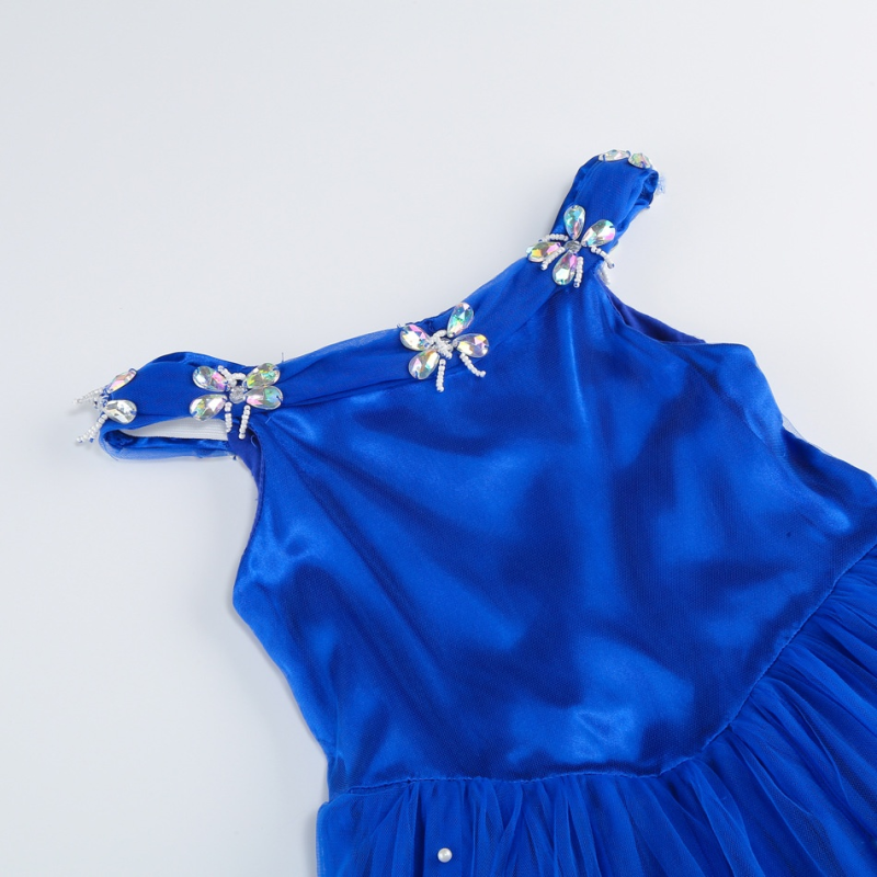 Royal Blue Princess Dress Manufacturer - Party Wear with Pearl Skirt