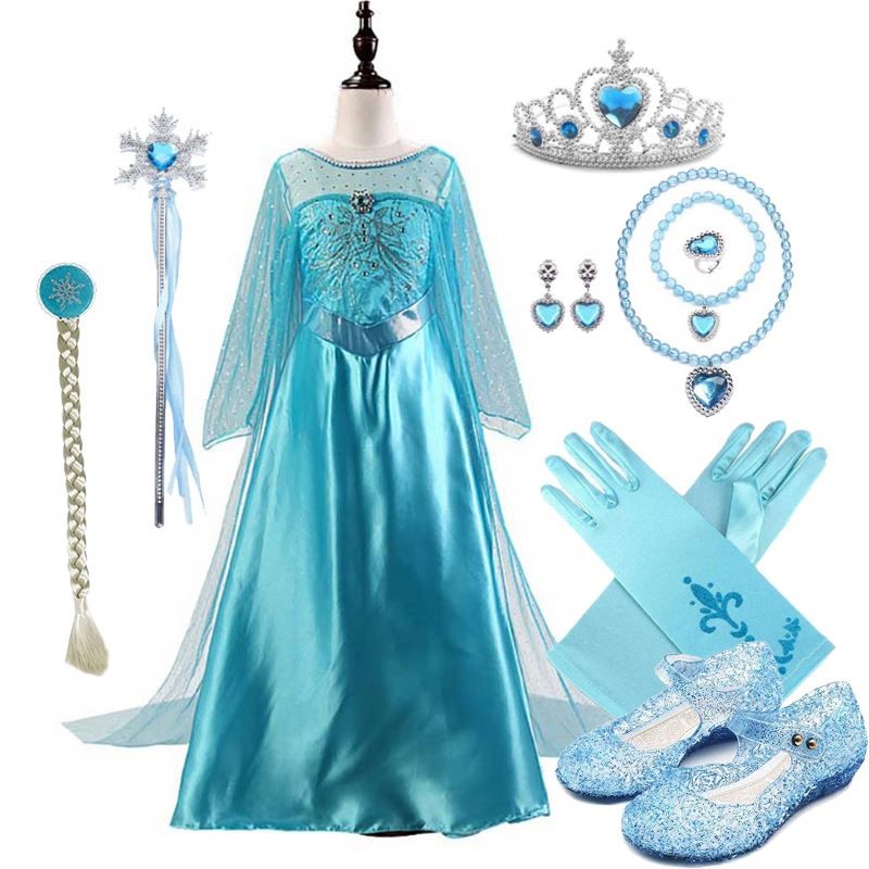 Queen Coronation Dress Supplier - OEM Elsa Costume for Girls