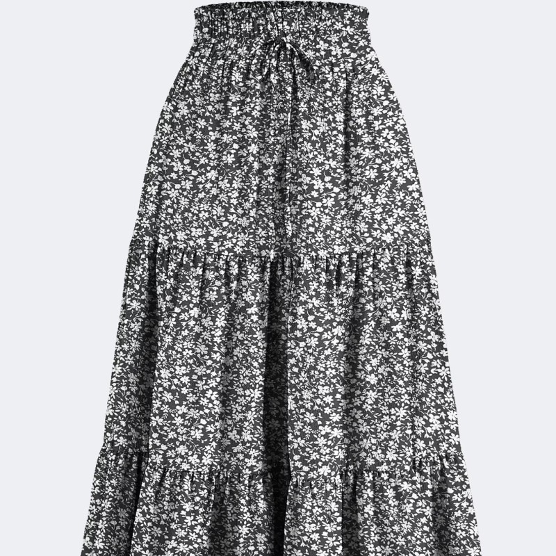 Bohemian Skirt Factory - Floral Print A Line
