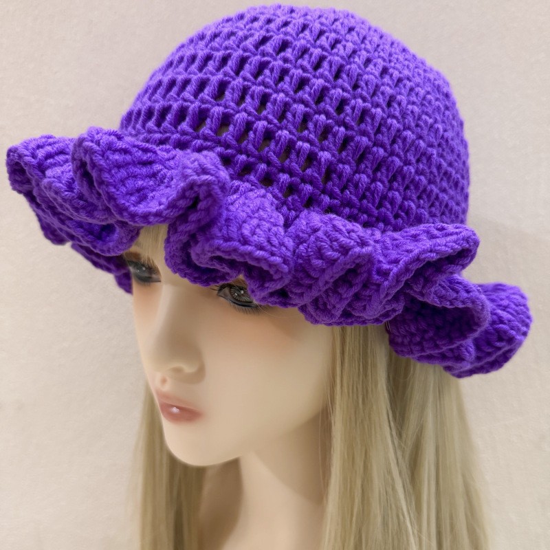 Knitted Hat Supplier - Colorful Pleated Wool