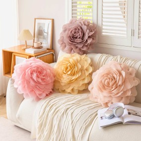 Floral Cushion Supplier - 3D Sheer Elegant