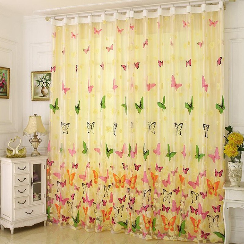 Sheer Curtain Manufacturer - Butterfly Burnout