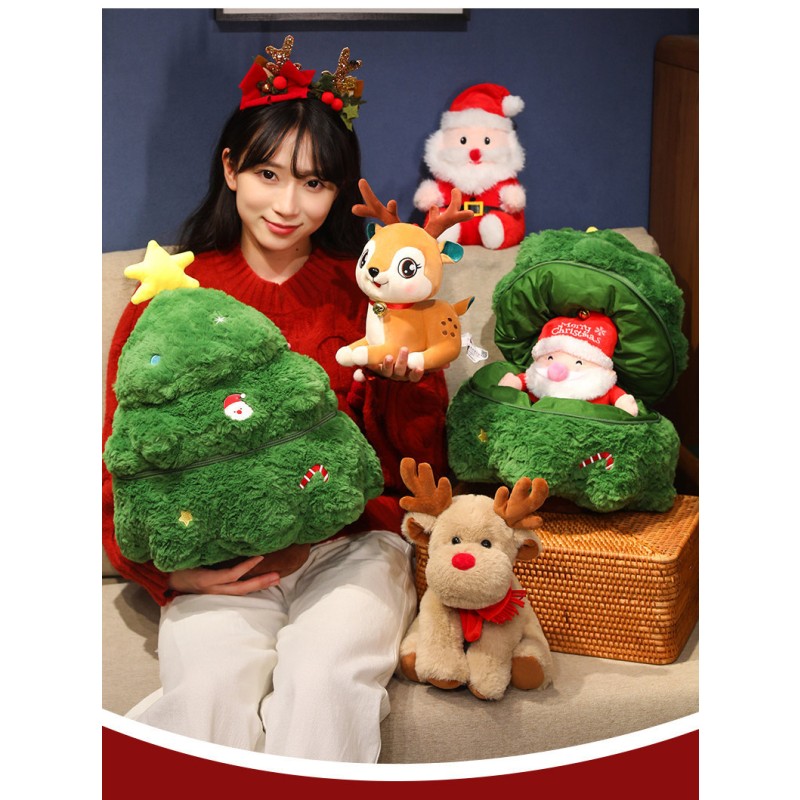 Santa Claus Doll Supplier - Plush Tree Pillow