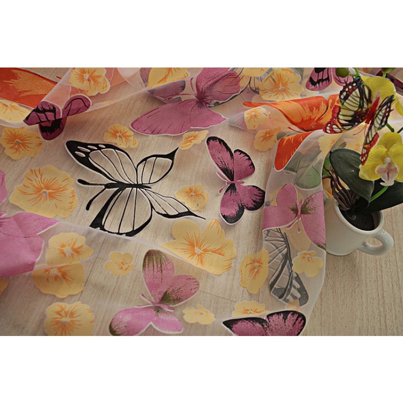 Sheer Curtain Manufacturer - Butterfly Burnout