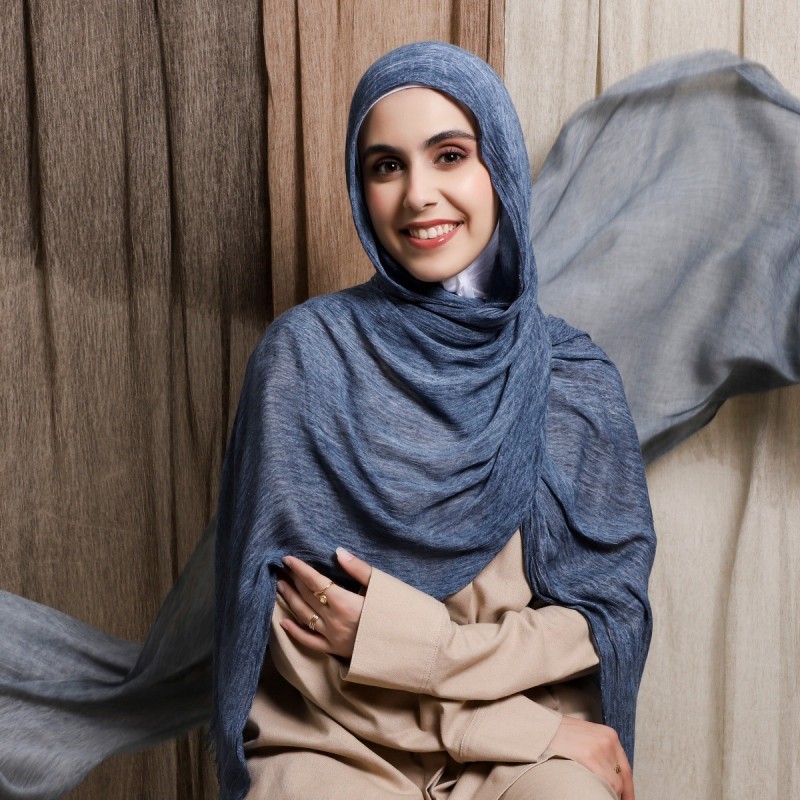 Muslim Hijab Manufacturer - Crinkle Viscose Shawl Wholesale