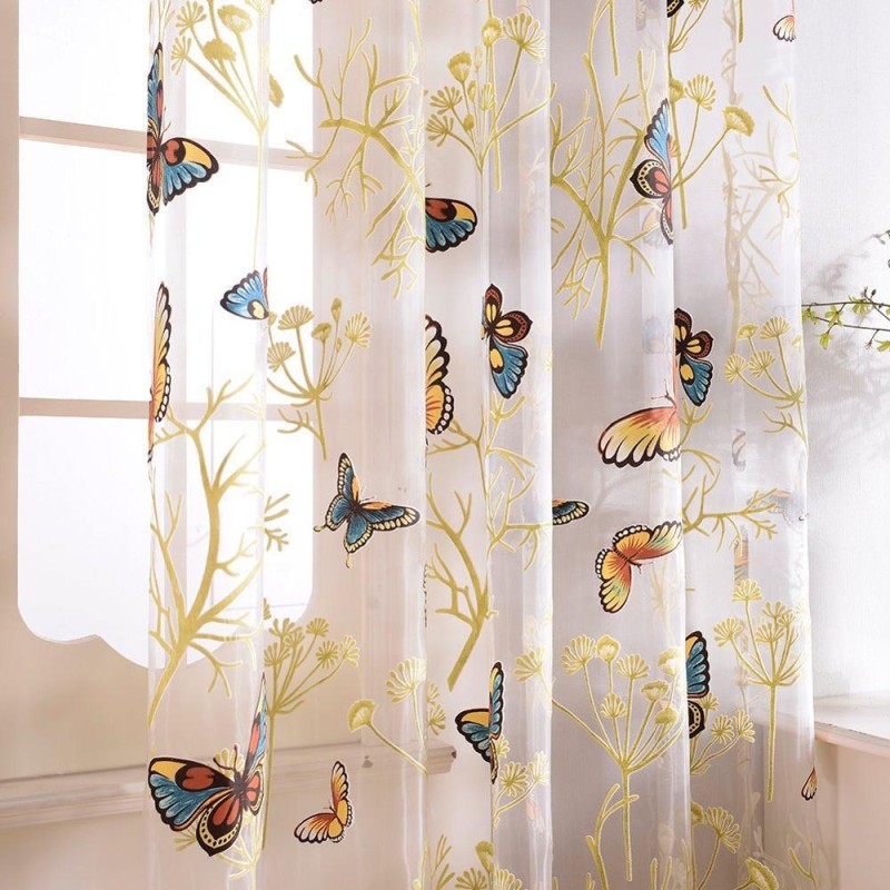 Sheer Curtain Manufacturer - Butterfly Burnout
