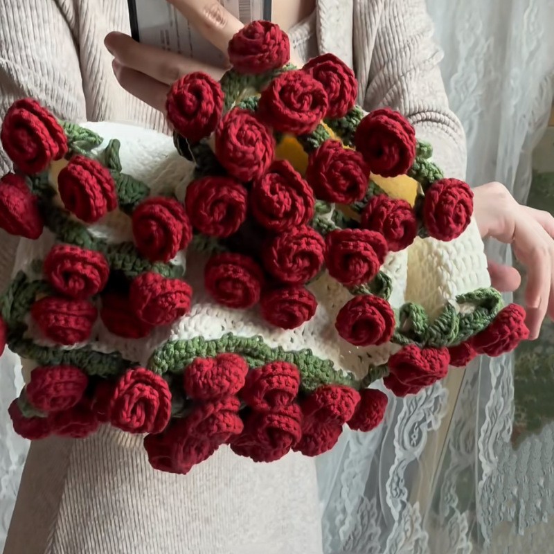 Rose Throw Factory - Valentine 3D Crochet