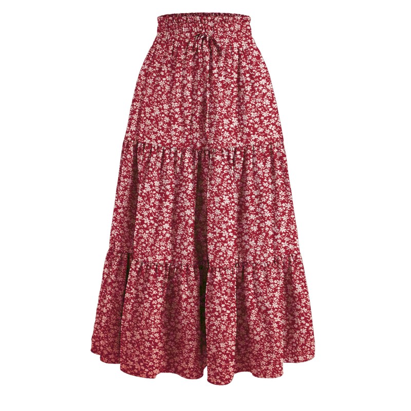 Bohemian Skirt Factory - Floral Print A Line