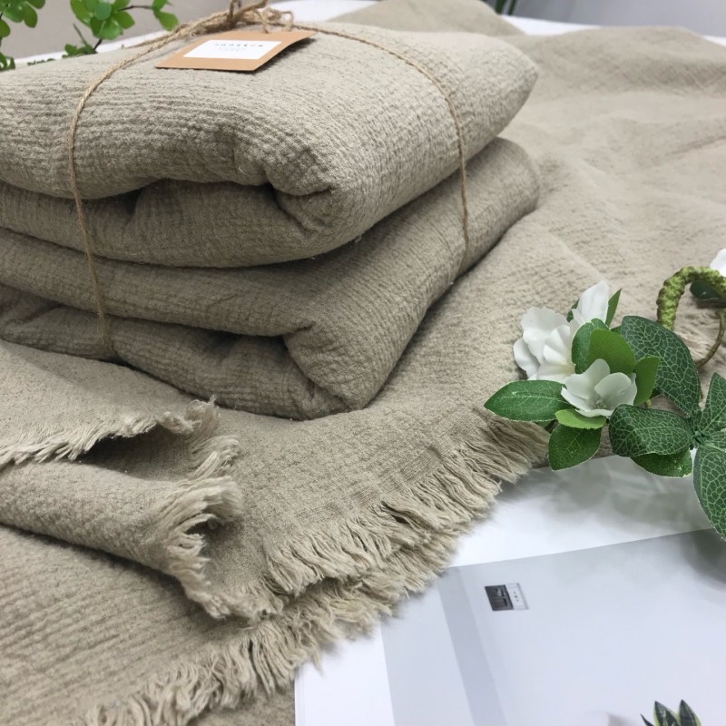 Hemp Blanket Factory - Tassel Throw Zen Style