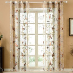 Sheer Curtain Manufacturer - Butterfly Burnout