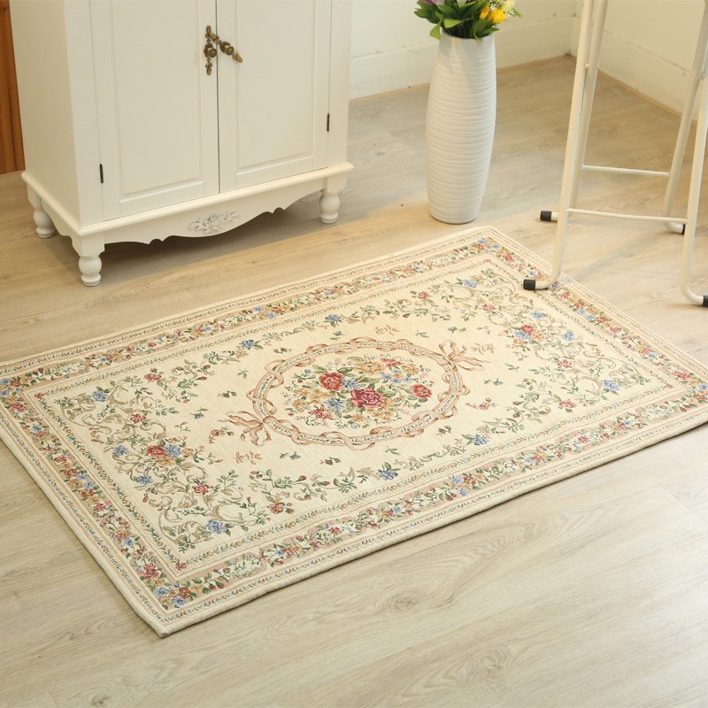 Jacquard Carpet Supplier - Floral Washable Rug