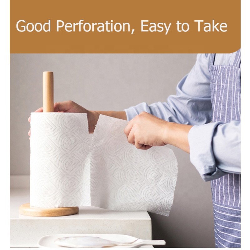 Kitchen Paper Towel Factory - OEM 2 Ply Giant Rolls Oil Cleaning