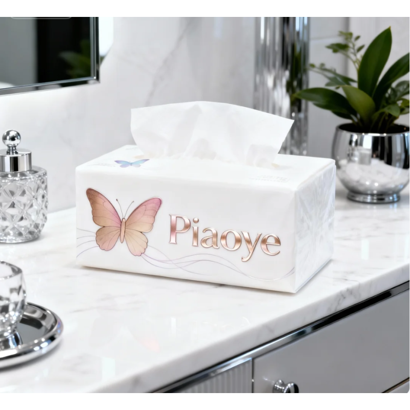 Facial Tissue Factory - OEM 4 Ply Wood Pulp 10 Packs Napkins