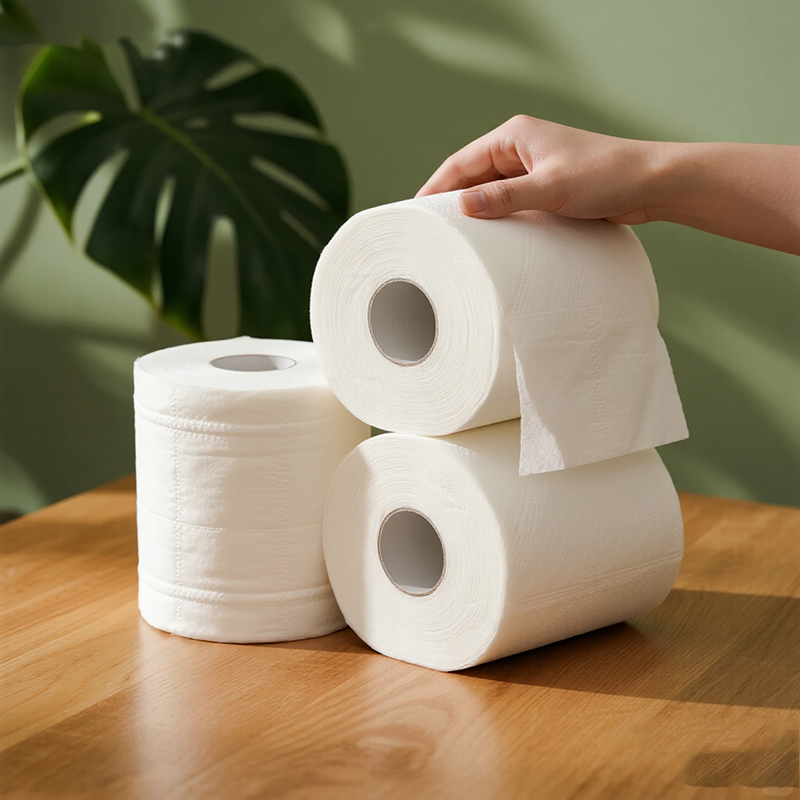 Toilet Paper Factory - 3 Ply Dot Embossed Virgin Pulp Middle East