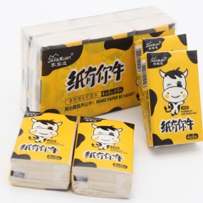 Pocket Tissue Paper Supplier - 4 Ply Bamboo Wood Pulp Novelty