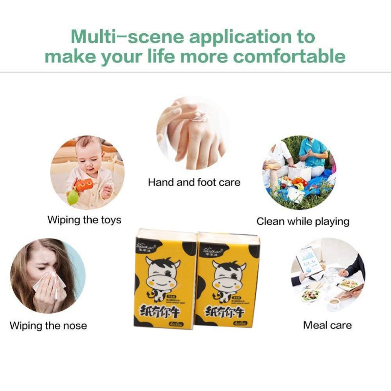 Pocket Tissue Paper Supplier - 4 Ply Bamboo Wood Pulp Novelty