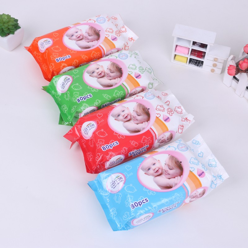 Baby Wet Wipes Factory - 80 PCS Aloe Gentle Skincare Tender