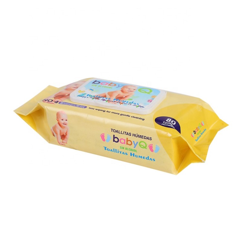 Wet Wipes Factory - OEM 80 PCS Non woven Fabric Tissue