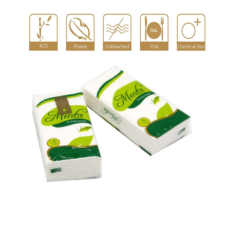 Pocket Tissue Factory - OEM 3 Ply Virgin Wood Pulp 10 Pack