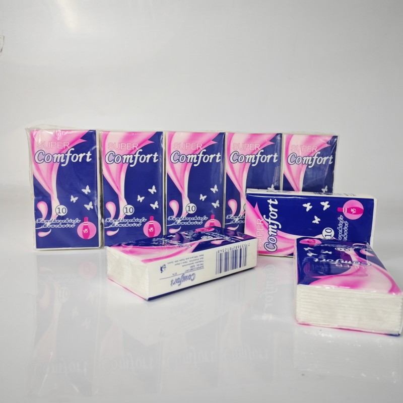 Handkerchief Tissue Supplier - 10 Sheets 3 Ply Soft Strong