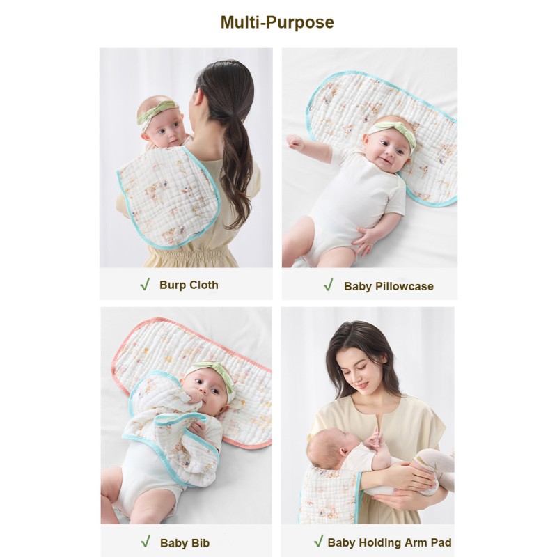 Burp Cloths Manufacturer - 6 Layer Muslin Cotton