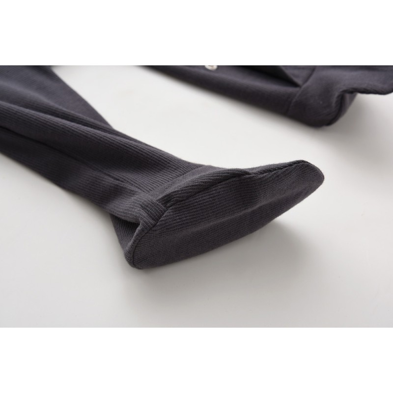 Baby Romper Manufacturer - Long Sleeve Ribbed Cotton