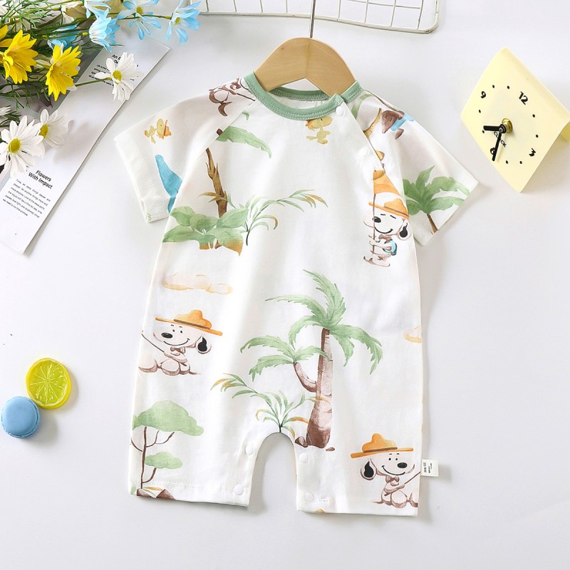 Baby Romper Manufacturer - Short Sleeve Hidden Button