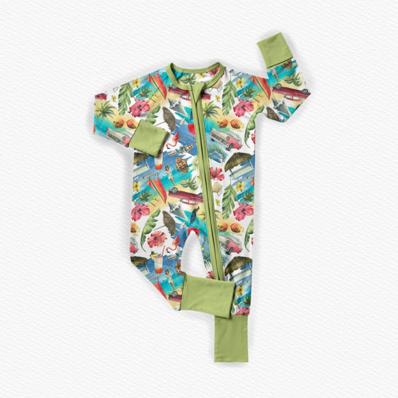 Baby Romper Supplier - Bamboo Fiber YKK Zipper