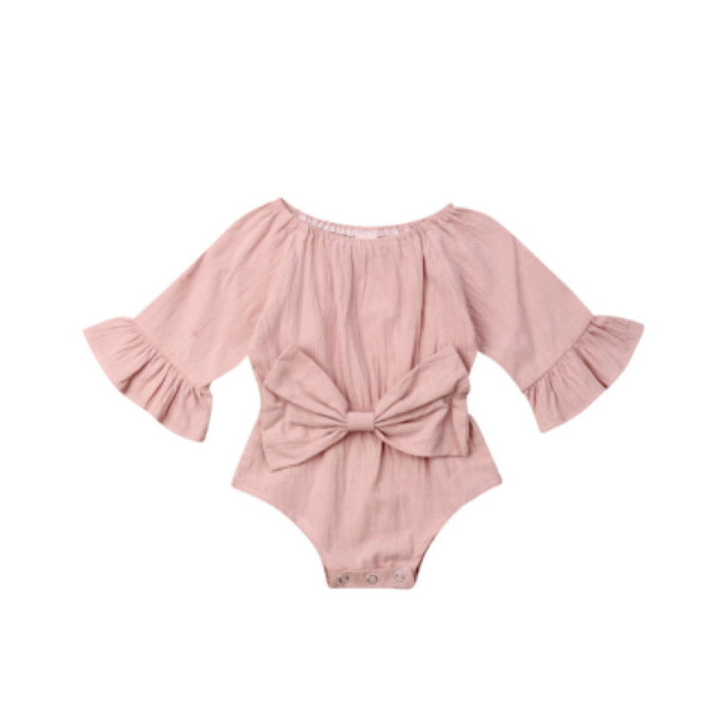 Baby Jumpsuit Supplier - Knitted Bowknot Romper
