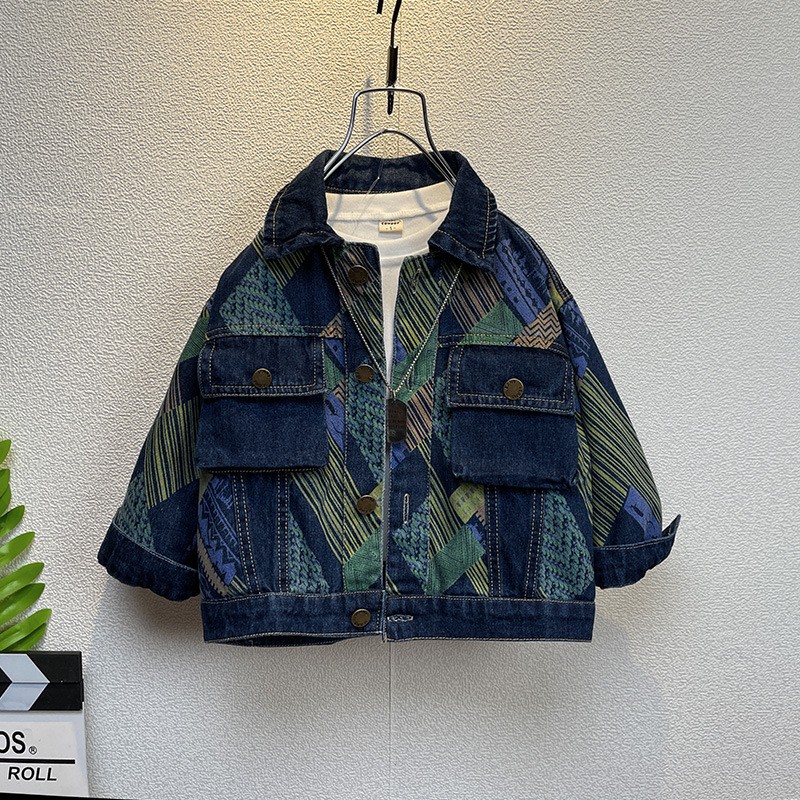 Boys Denim Jacket Supplier - Large Pocket Cargo Style