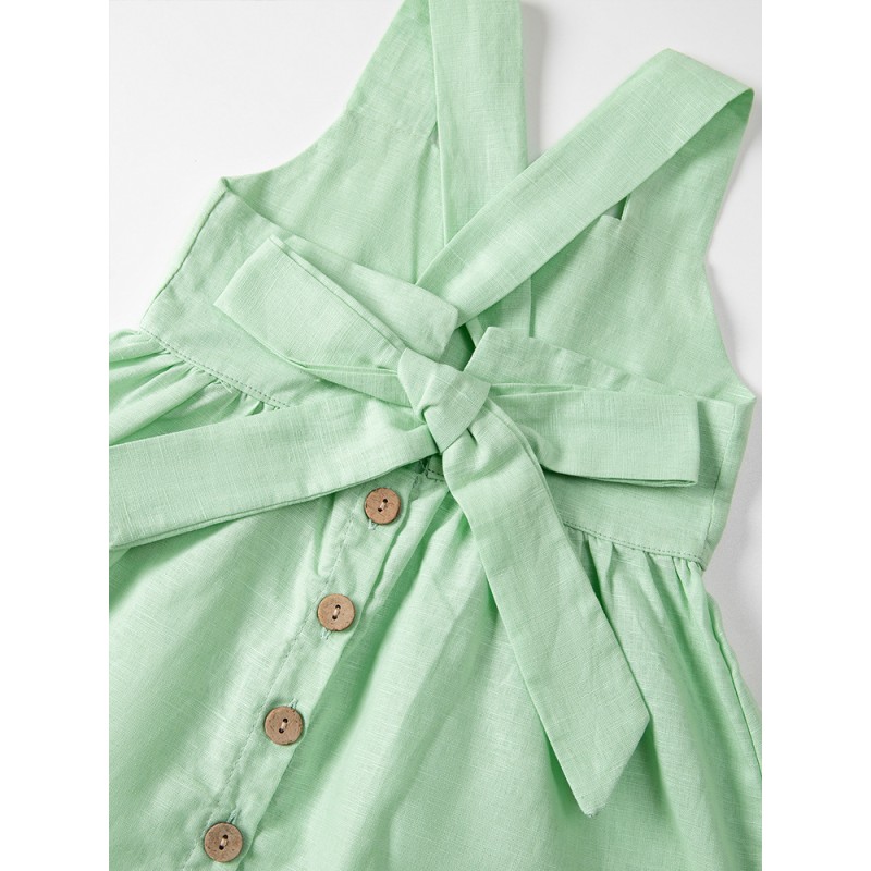 Girls Summer Dress Supplier - Sleeveless Suspender 3-7 Years