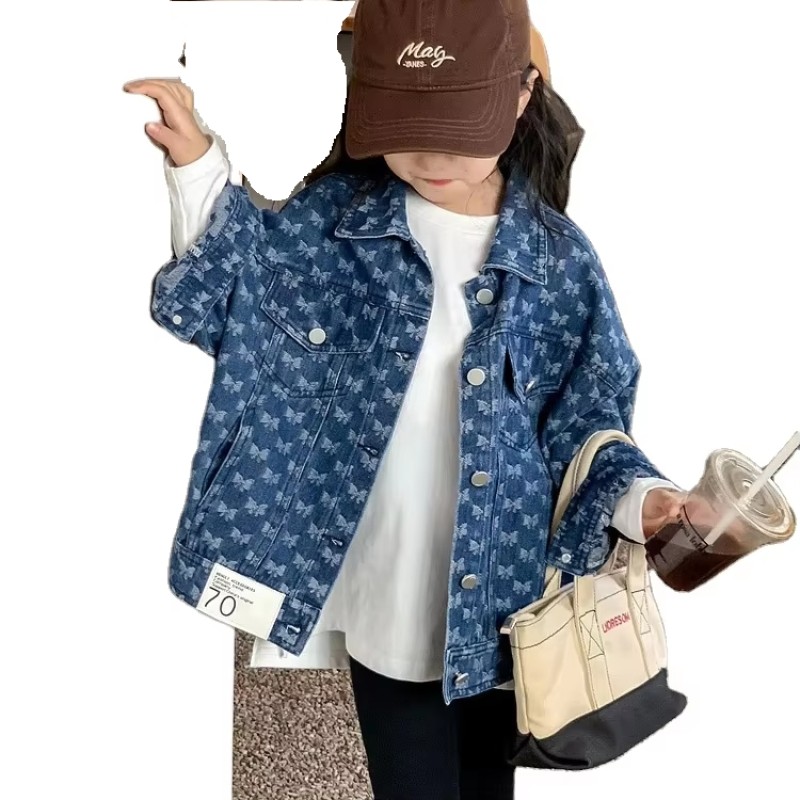 Children Denim Jacket Supplier - 2025 Retro Jacquard Vintage