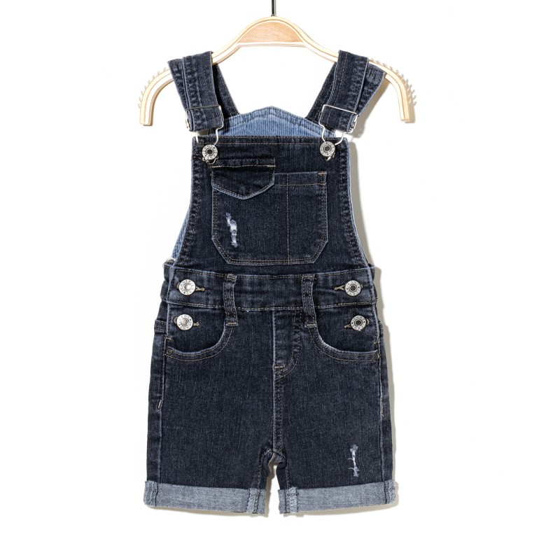 Children Overalls Factory - Washed Jumpsuit with Pockets