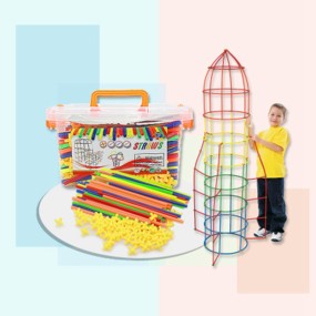 Children Building Blocks Supplier - 4D Straw Construction DIY
