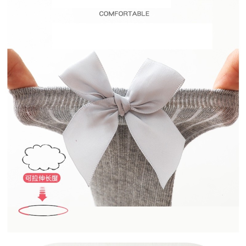 Girls Socks Supplier - Organic Cotton Bow Ruffle