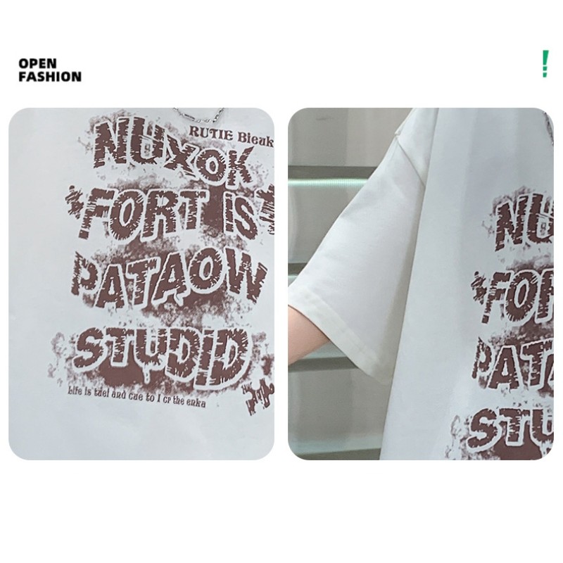 Boys Hip Hop Set Factory - 2 Piece T-shirt Denim Shorts